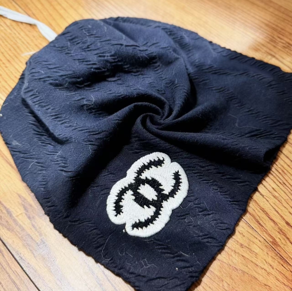 Chanel Textured Knit Beanie with CC Logo